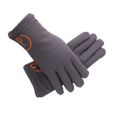 Warm glove men's winter print touch screen plus velvet thick warm screw waterproof wind wind anti-cold electric car gloves