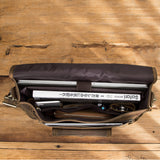 Black angel retro crazy mad horse leather casual men's bag