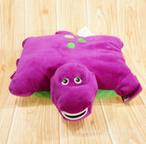 Banny purple little dinosaur Barney singing, pillow, yellow green