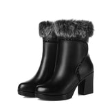 Winter new low-key luxury fashion leather women's boots