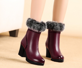Winter new low-key luxury fashion leather women's boots