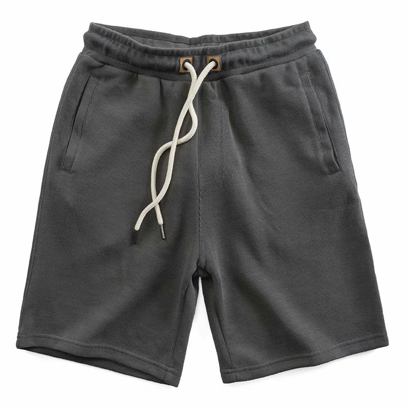 Heavy rods rushed waist embroidered men's loose sports pants