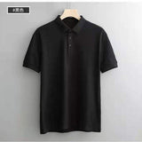 Summer ice silk lapel short-sleeved Cotton T-shirt