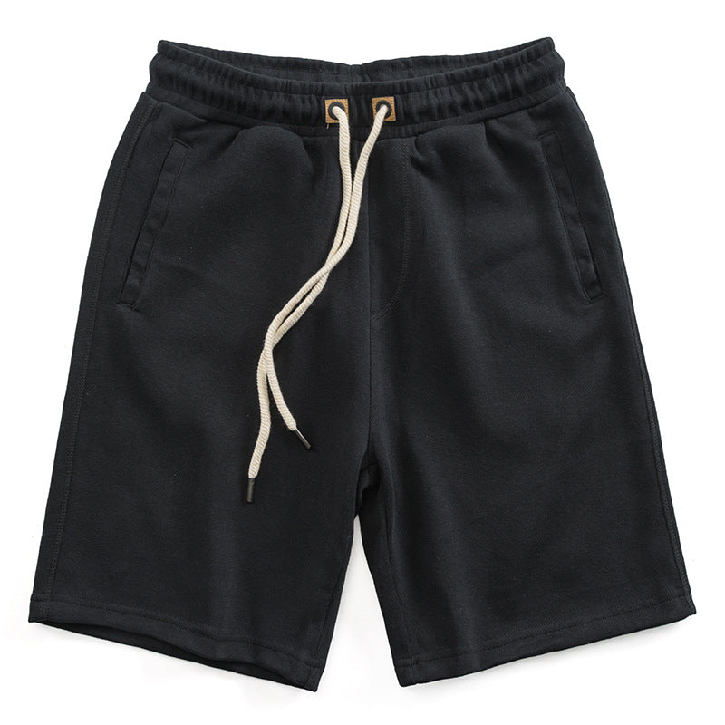 Heavy rods rushed waist embroidered men's loose sports pants