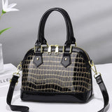 Women's Crossbody Bag Top Handle Bag Patent Leather Cowhide Solid Color Daily Handbags