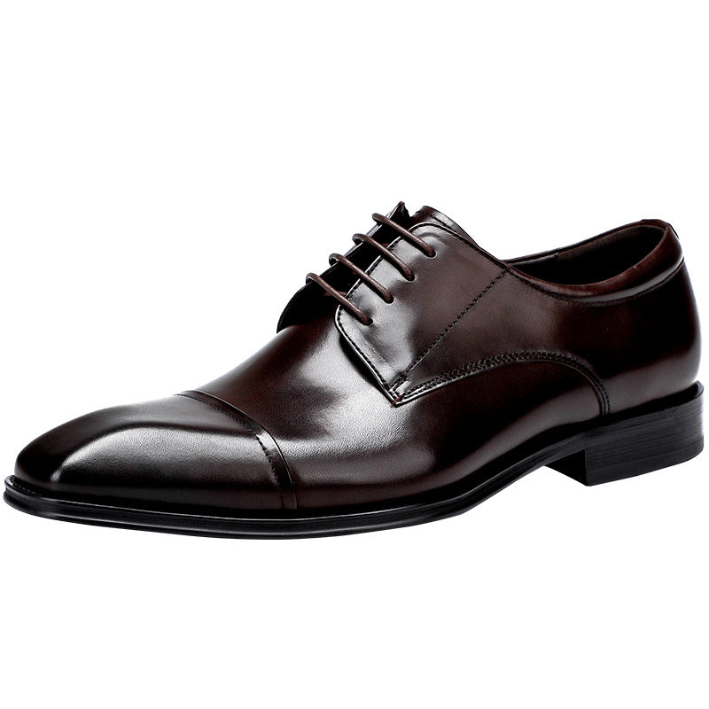 Men's British Leather Formal Business Shoes