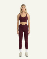 Women's Seacell Leggings - Burgundy-1