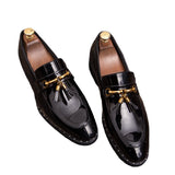 Men's British Pointed Leather Shoes Korean Style