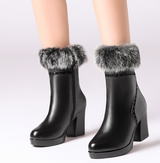Winter new low-key luxury fashion leather women's boots