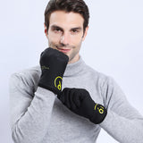 Warm glove men's winter print touch screen plus velvet thick warm screw waterproof wind wind anti-cold electric car gloves