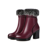 Winter new low-key luxury fashion leather women's boots