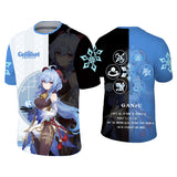 Cross-border new anime T men and women 2021 Summer short-sleeved adolescent 3D clothing