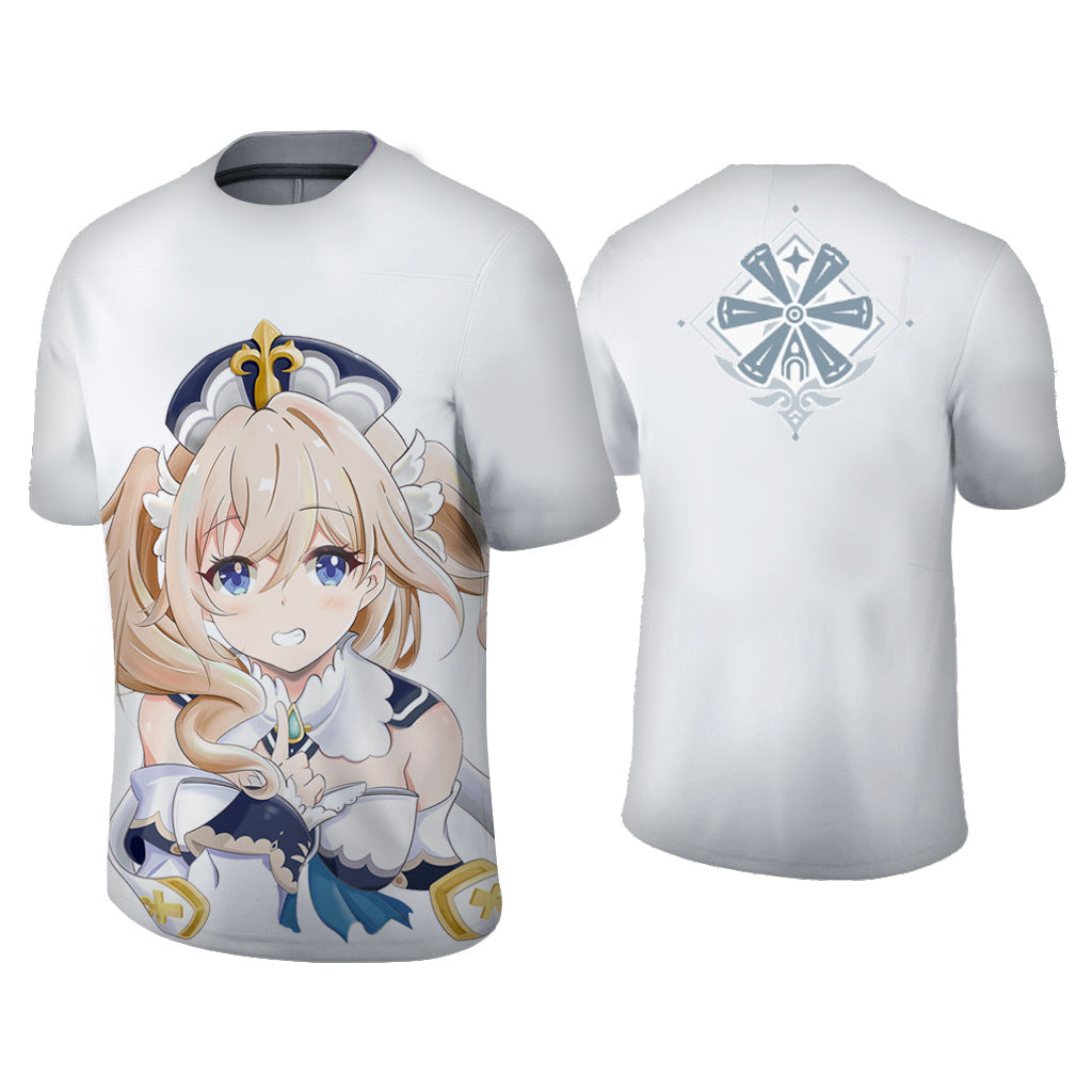 Cross-border new anime T men and women 2021 Summer short-sleeved adolescent 3D clothing